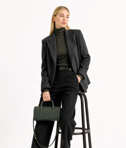 LUCE Vegan Crossbody Bag - Grain | Color: Almond - variant::almond