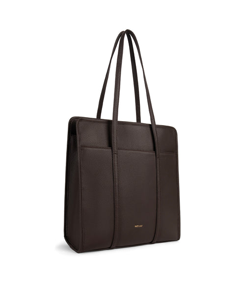 LUSIK Vegan Tote Bag – Grain | Color: Fudge - variant::fudge