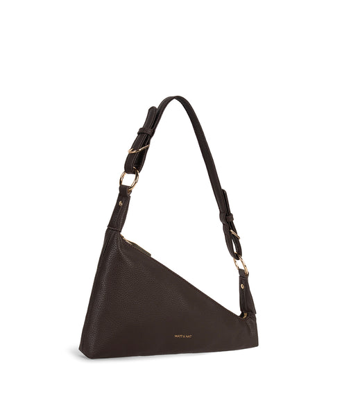 MATINA Vegan Shoulder Bag - Grain | Color: Fudge - variant::fudge