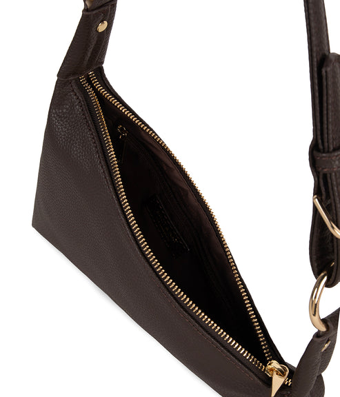 MATINA Vegan Shoulder Bag - Grain | Color: Fudge - variant::fudge