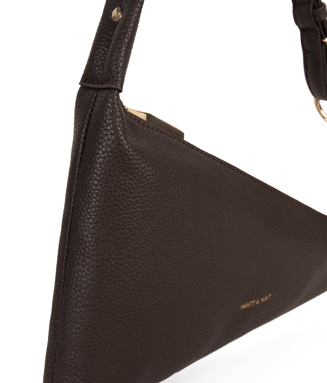 MATINA Vegan Shoulder Bag - Grain | Color: Fudge - variant::fudge