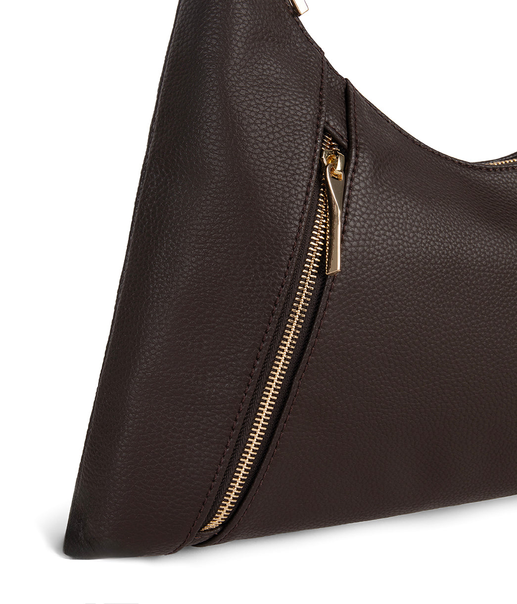 MORGAN Vegan Hobo Bag – Grain | Color: Fudge - variant::fudge