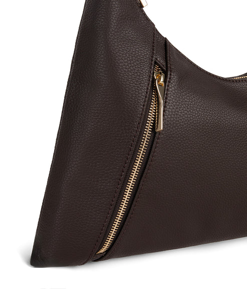 MORGAN Vegan Hobo Bag – Grain | Color: Fudge - variant::fudge