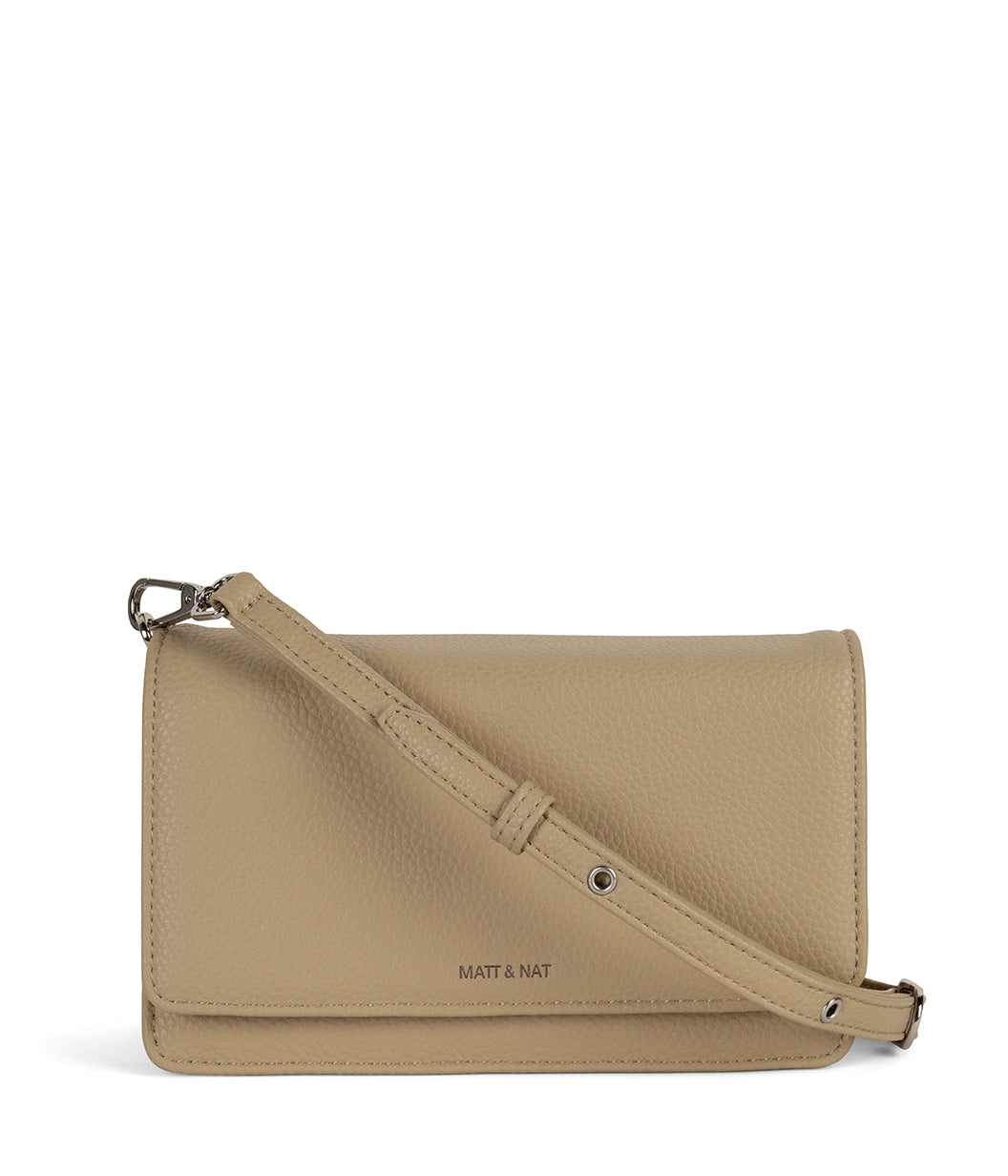 BEE Vegan Crossbody Bag - Grain | Color: Almond - variant::almond