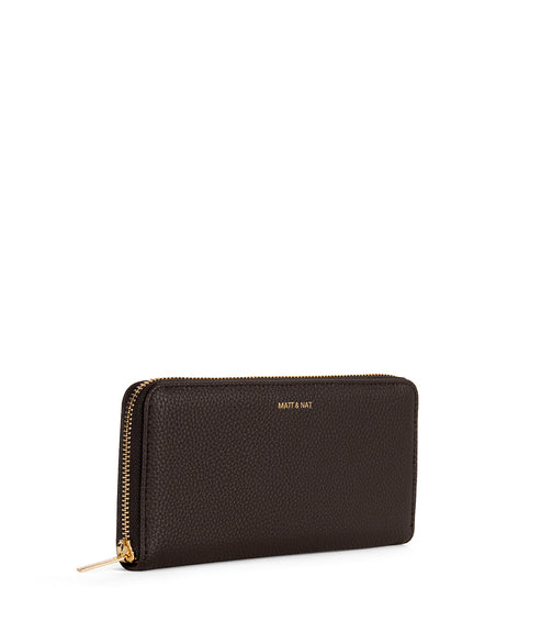 CENTRAL Vegan Wallet - Grain | Color: Fudge - variant::fudge