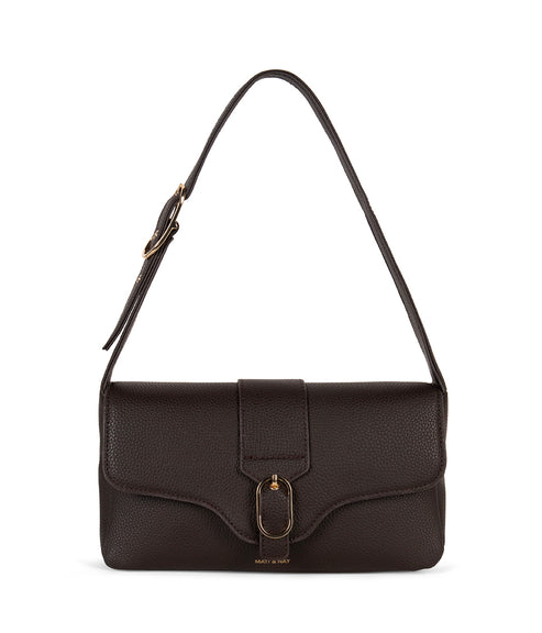 ISABELLE Vegan Shoulder Bag – Grain | Color: Fudge - variant::fudge