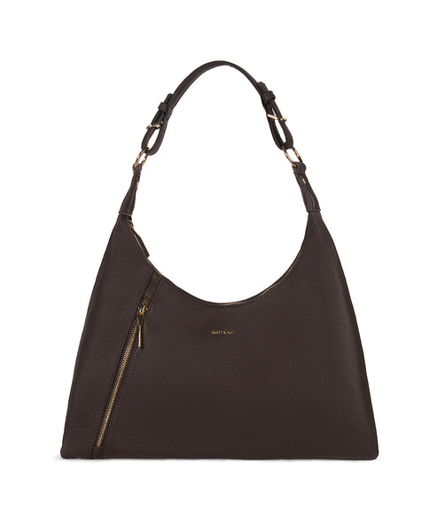 MORGAN Vegan Hobo Bag – Grain | Color: Fudge - variant::fudge