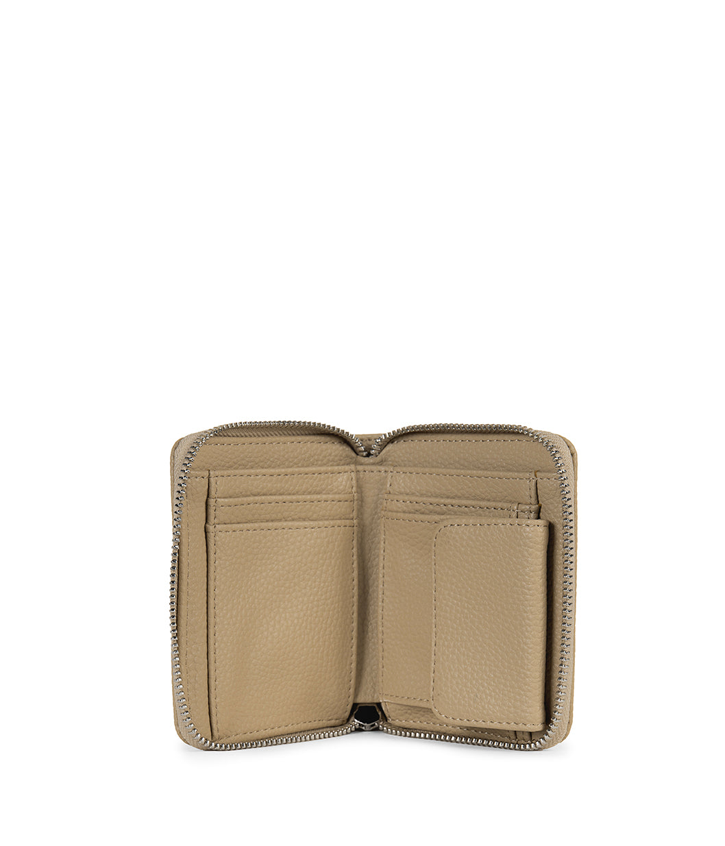 RUE Small Vegan Zip Wallet - Grain | Color: Almond - variant::almond