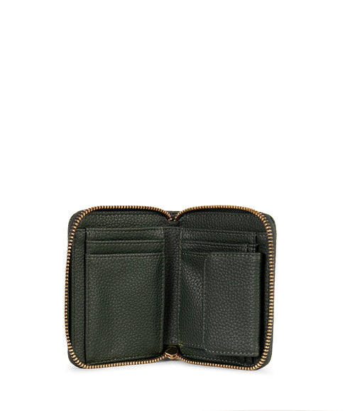 RUE Small Vegan Zip Wallet - Grain | Color: Rosemary - variant::rosemary