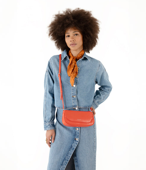BUDDY Vegan Crossbody Bag – Theme | Color: Rust - variant::rust
