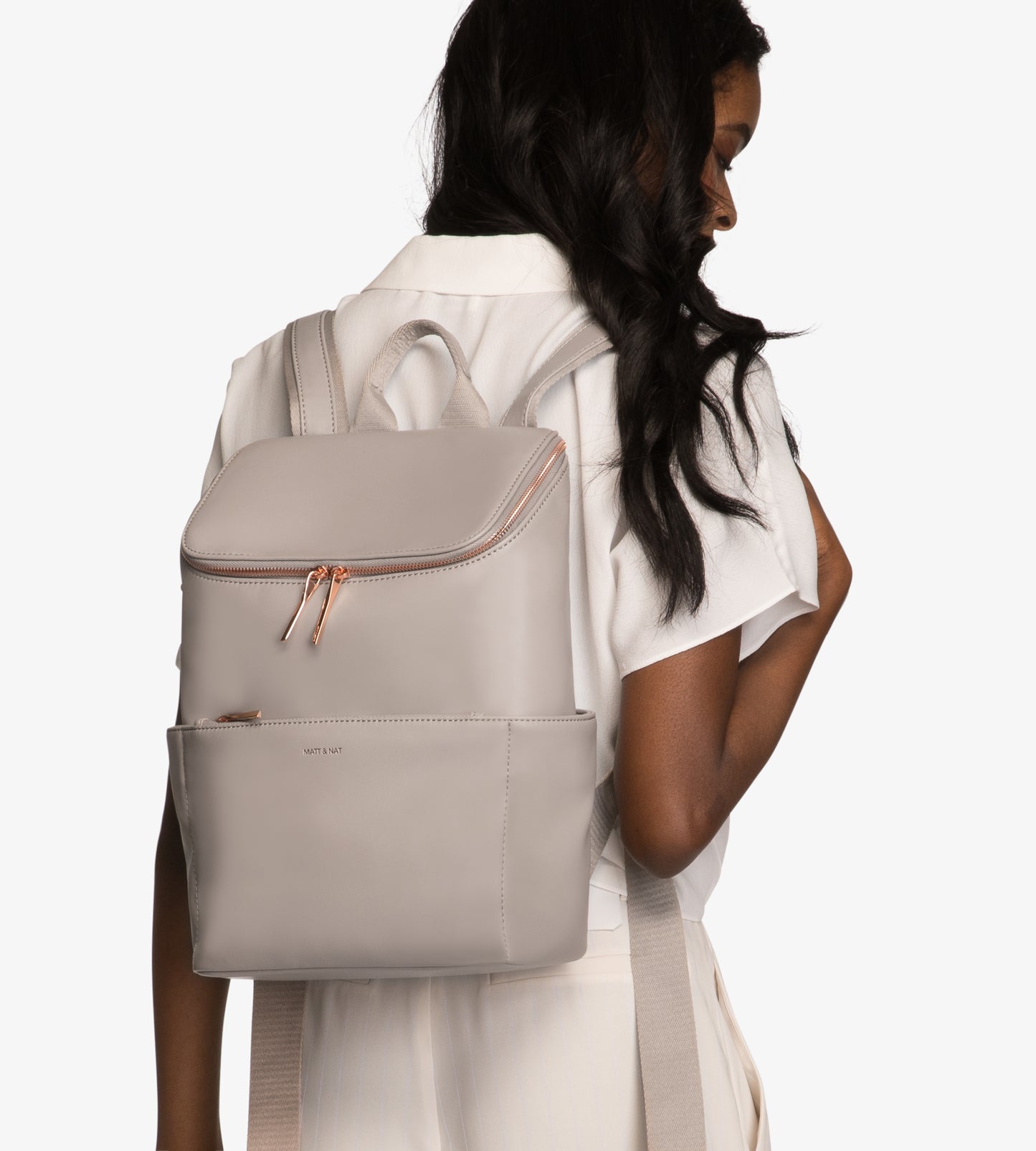 BRAVE Vegan Backpack - Loom | Color: Beige - variant::fog