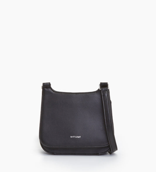 LUNA MINI Vegan Saddle Bag - Loom | Color: Black - variant::blacks