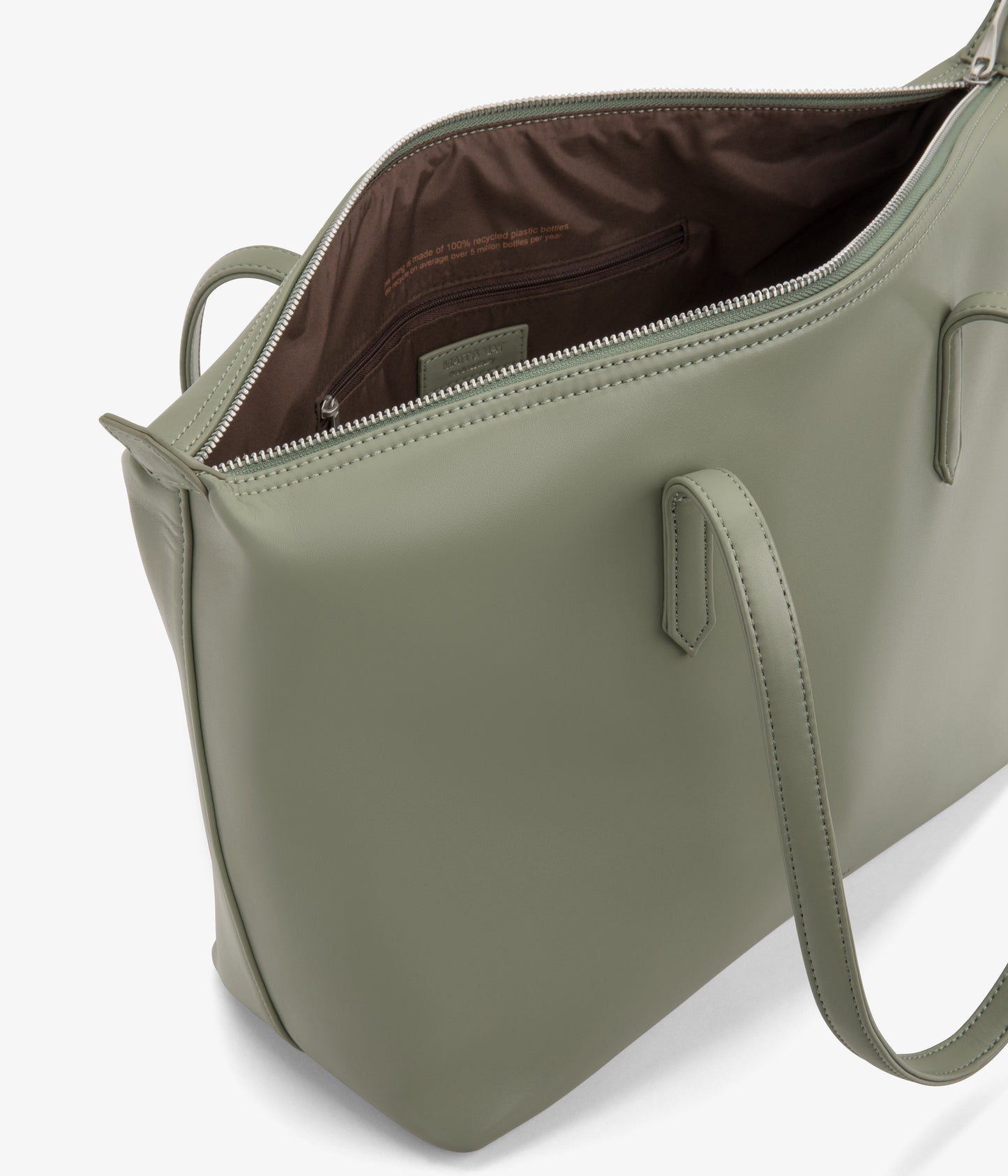 ABBI Vegan Tote Bag - Loom | Color: Green - variant::pine