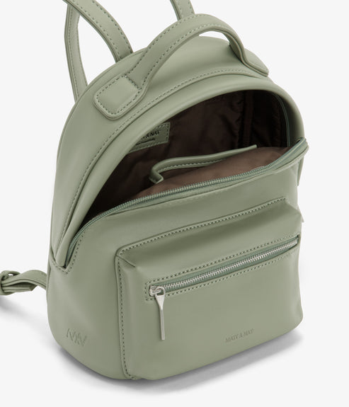 BALIMINI Vegan Mini Backpack - Loom | Color: Green - variant::pine