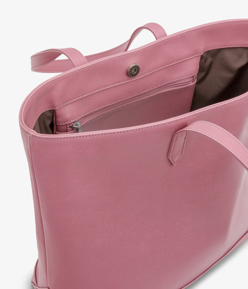 SCHLEPP Vegan Tote Bag - Vintage | Color: Pink - variant::berry