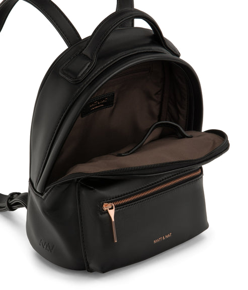 BALIMINI Vegan Mini Backpack - Loom | Color: Black - variant::black