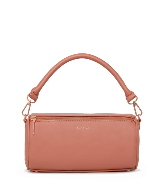 SEOUL Vegan Barrel Satchel - Loom | Color: Pink - variant::ombre