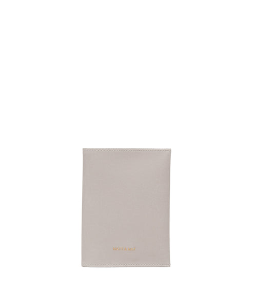 VOYAGE Vegan Passport Holder - Vintage | Color: Grey - variant::pearl
