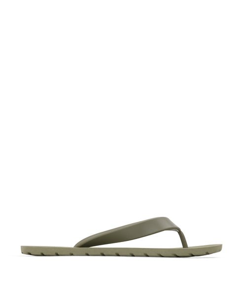 ALBERTA Vegan Flip Flops | Color: Green - variant::olive