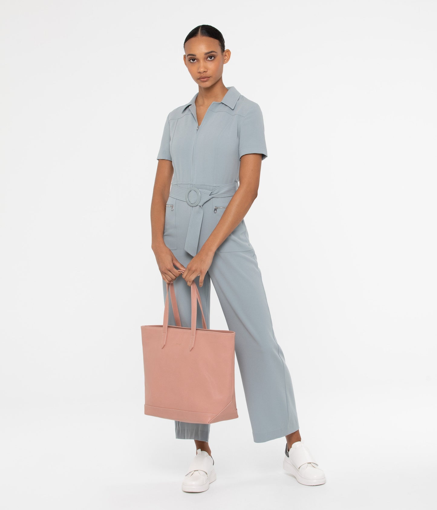 SCHLEPP Vegan Tote Bag - Vintage | Color: Grey - variant::pearl