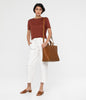 SELEN Large Vegan Tote Bag - Vintage | Color: Grey - variant::pearl