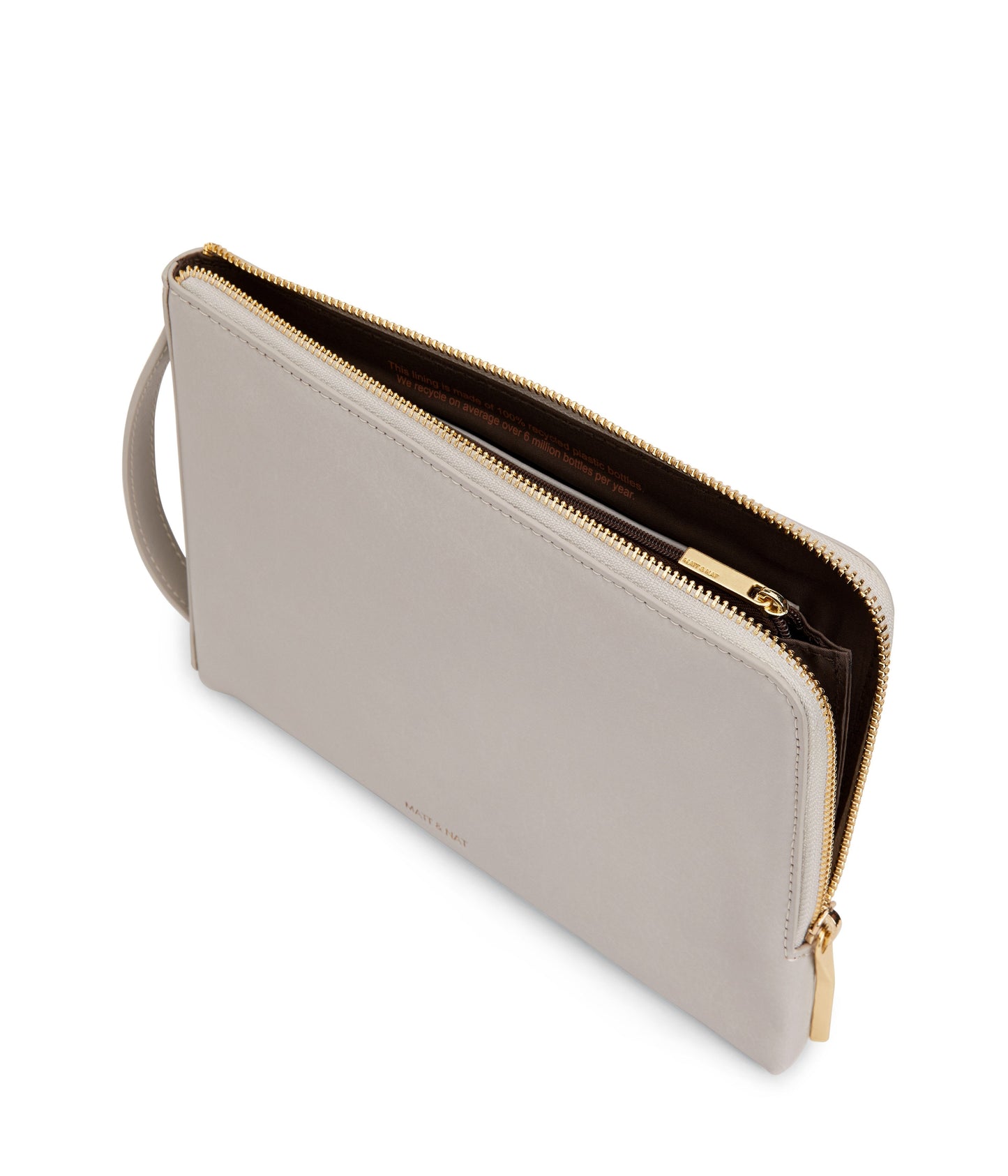SEVALG Large Vegan Travel Wallet - Vintage | Color: Grey - variant::pearl