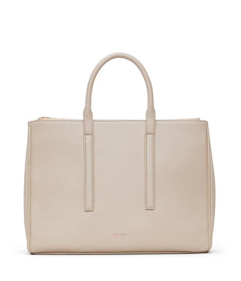EVELIN Vegan Satchel - Loom | Color: Beige - variant::veil