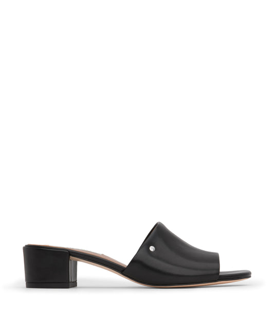 TIBI Women's Vegan Sandal Slides | Color: Black - variant::black