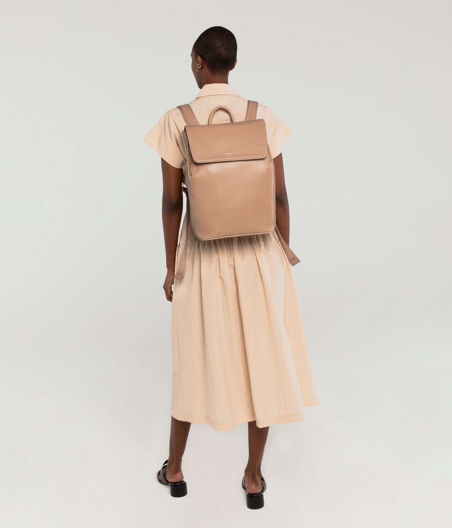 FABI Mini Vegan Backpack - Vintage | Color: Beige - variant::seed