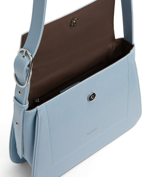 LEIA Vegan Shoulder Bag - Vintage | Color: Blue - variant::breeze