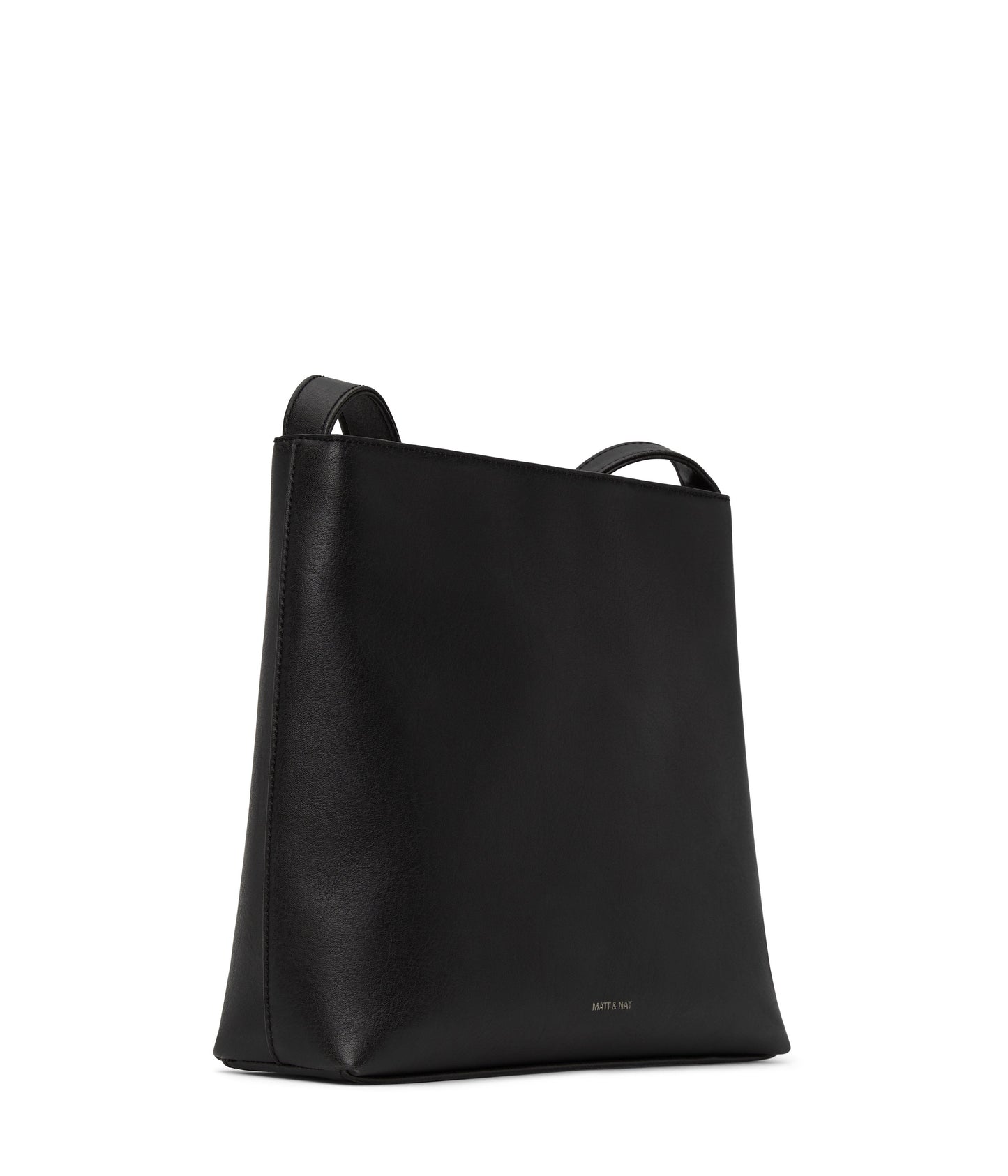 MINTYSM Small Vegan Messenger Bag - Vintage | Color: Black - variant::black