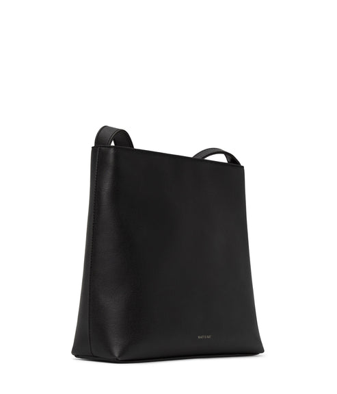 MINTYSM Small Vegan Messenger Bag - Vintage | Color: Black - variant::black