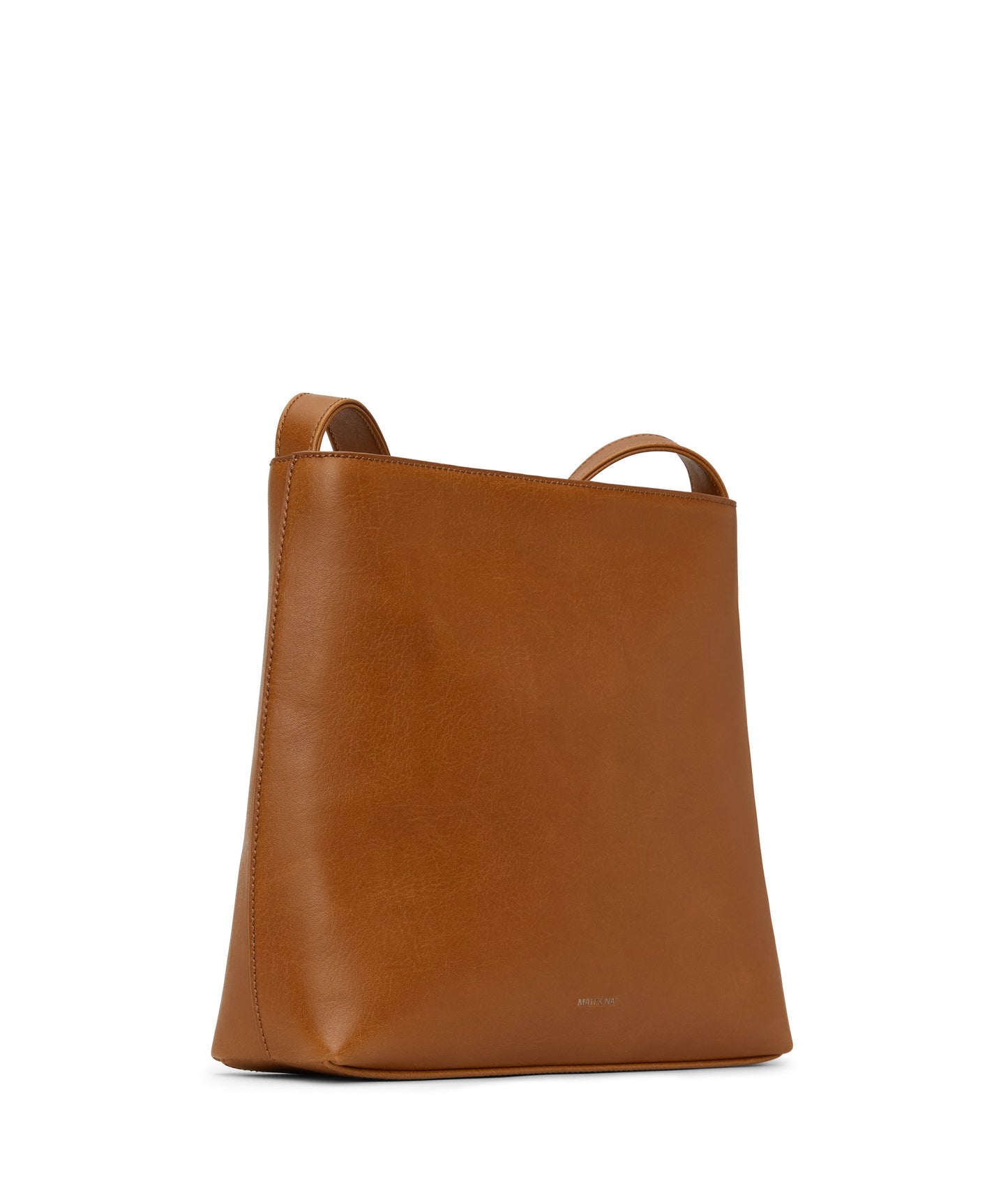 MINTYSM Small Vegan Messenger Bag - Vintage | Color: Brown - variant::chili