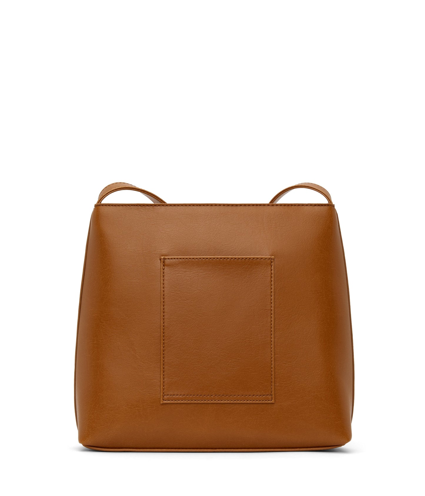 MINTYSM Small Vegan Messenger Bag - Vintage | Color: Brown - variant::chili