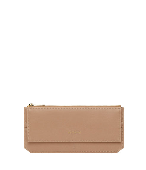 PERLA Vegan Flat Wallet - Vintage | Color: Beige - variant::seed