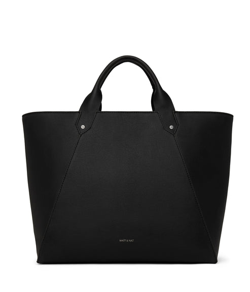 SELEN Large Vegan Tote Bag - Vintage | Color: Black - variant::black