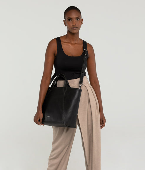 SELEN Large Vegan Tote Bag - Vintage | Color: Brown - variant::chili