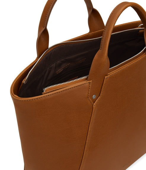SELEN Large Vegan Tote Bag - Vintage | Color: Brown - variant::chili