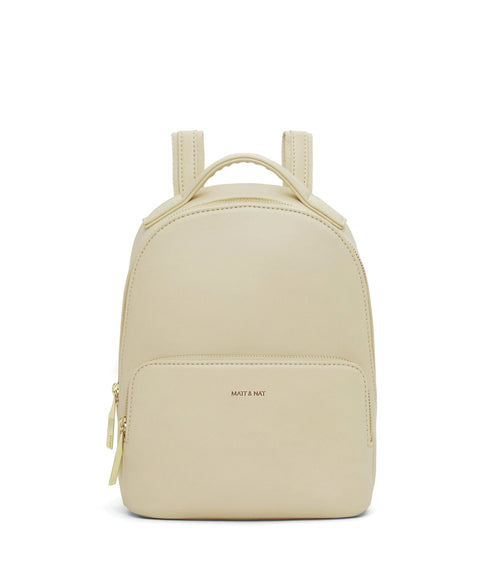 CAROSM Small Vegan Backpack - Loom | Color: White - variant::tapioca