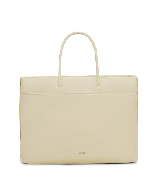 LILET Vegan Diaper Bag - Loom | Color: White - variant::tapioca