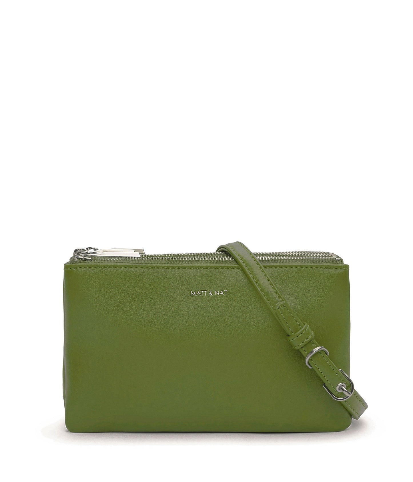 TRIPLET Vegan Crossbody Bag - Loom | Color: Green - variant::parrot