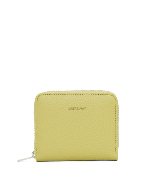 RUE Small Vegan Zip Wallet - Purity | Color: Green - variant::pear
