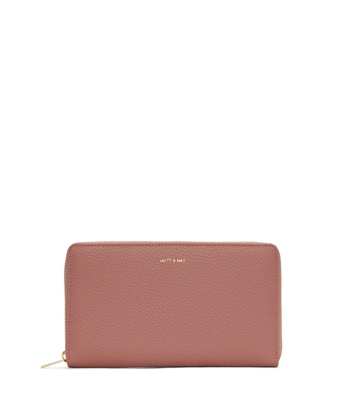 TRIP Vegan Travel Wallet - Purity | Color: Pink - variant::rose