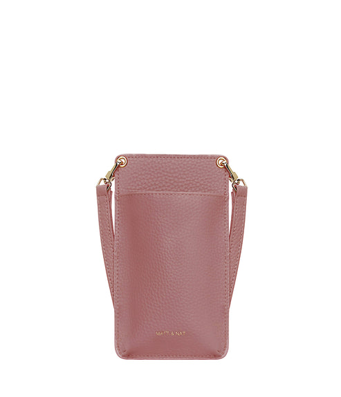 CUE Vegan Crossbody Phone Bag - Purity | Color: Pink - variant::rose