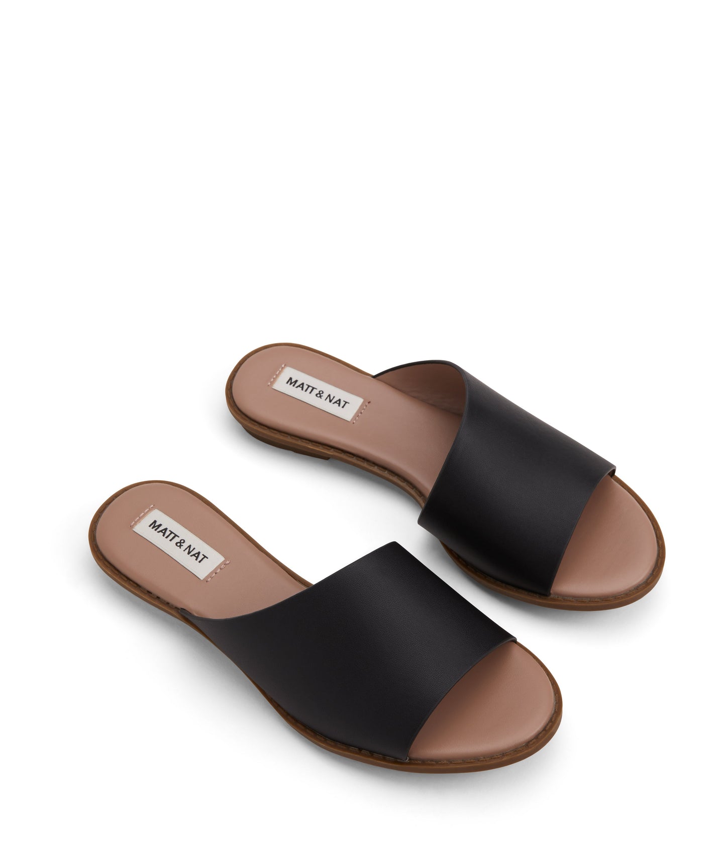 LUNNA Vegan Sandals | Color: Black - variant::black