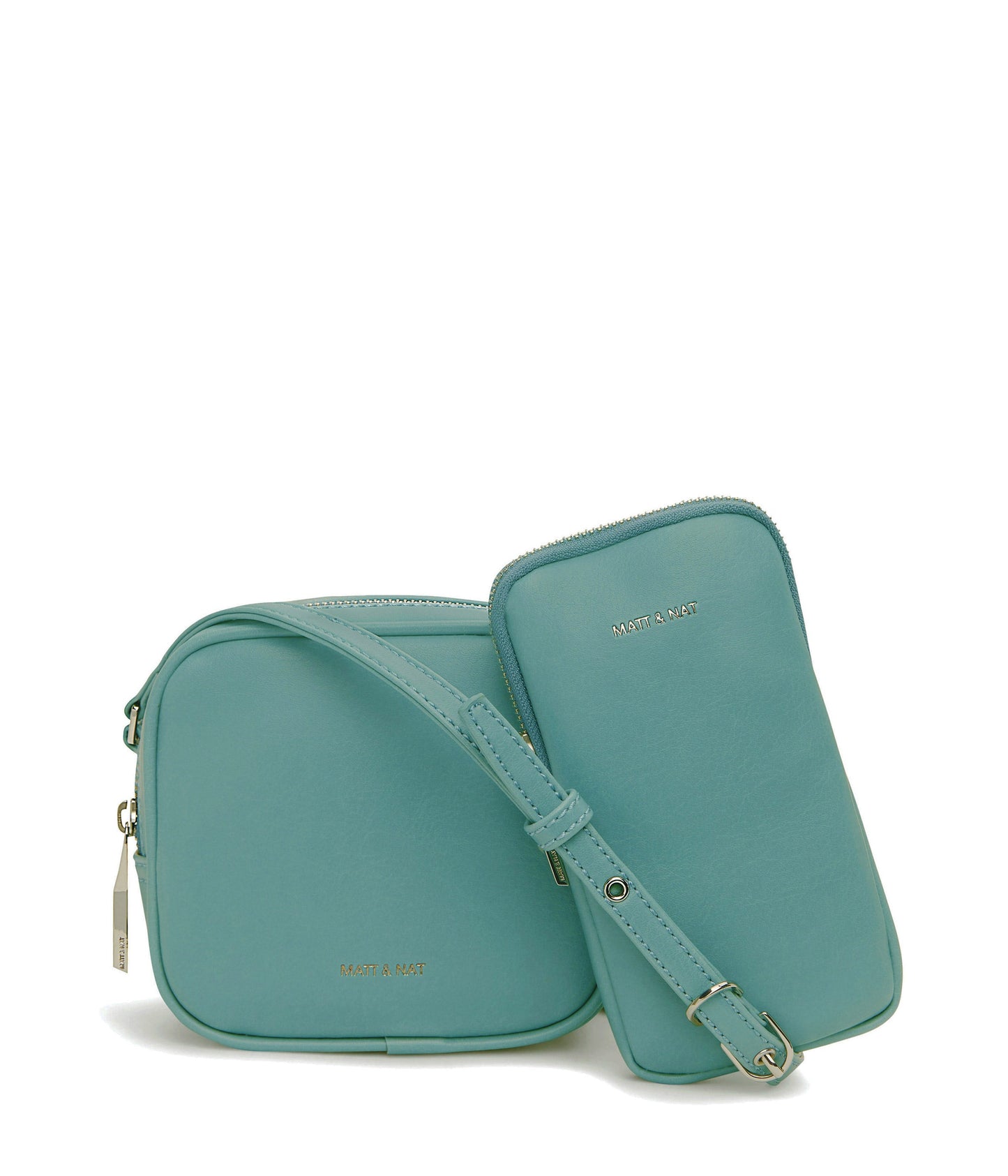SWAE Vegan Crossbody Bag - Vintage | Color: Blue - variant::oasis
