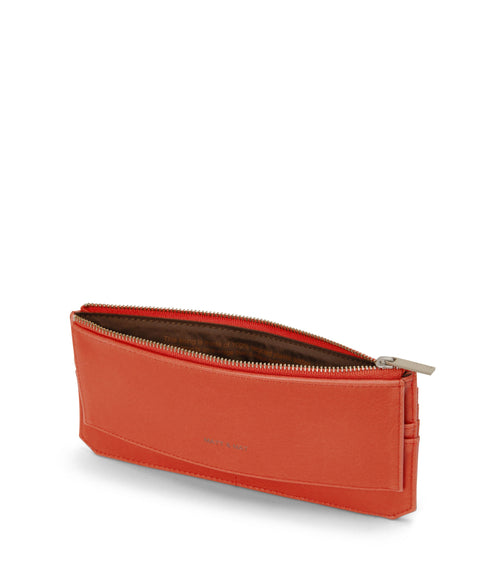 PERLA Vegan Flat Wallet - Vintage | Color: Red - variant::cardinal
