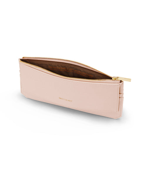 PERLA Vegan Flat Wallet - Vintage | Color: Pink - variant::pastel