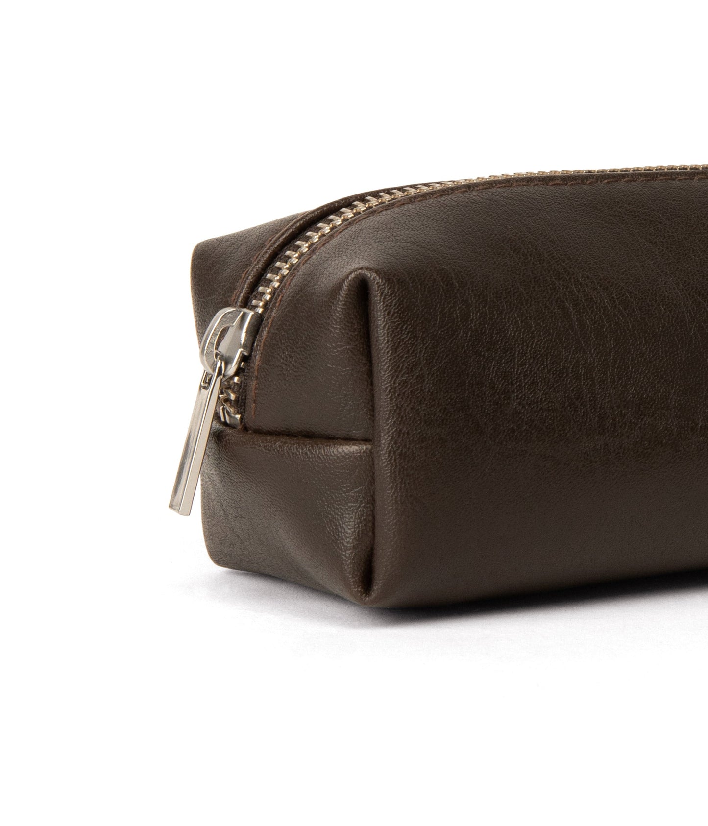 TECKEL Vegan Pencil Case - Vintage | Color: Brown - variant::espresso