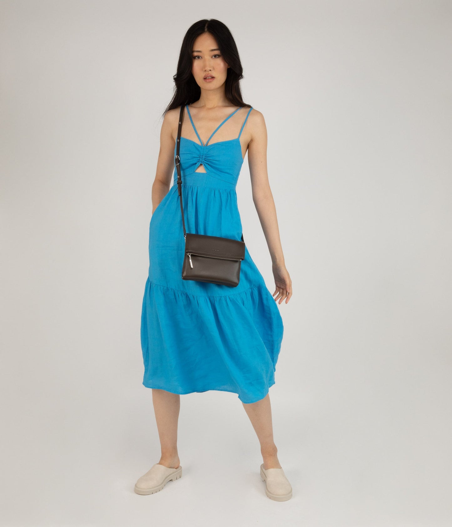 HILEY Vegan Crossbody Bag - Sol | Color: Yellow - variant::citrine